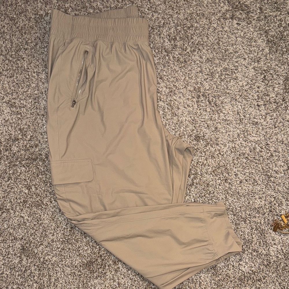 LAST CALL BEFORE DONATION Tan Old Navy Joggers-With Cargo AND Zip Pockets